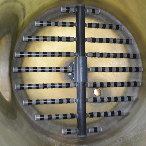 Vertical industrial filter