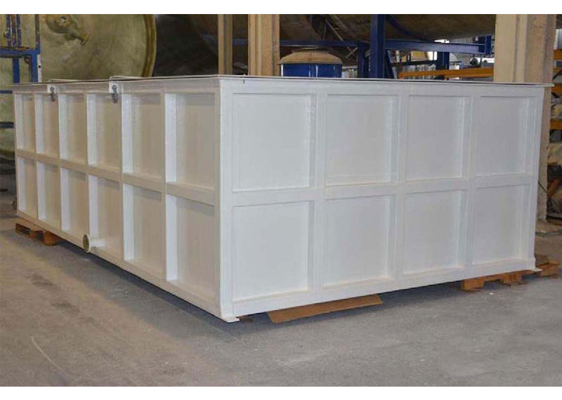 Rectangular GRP tanks